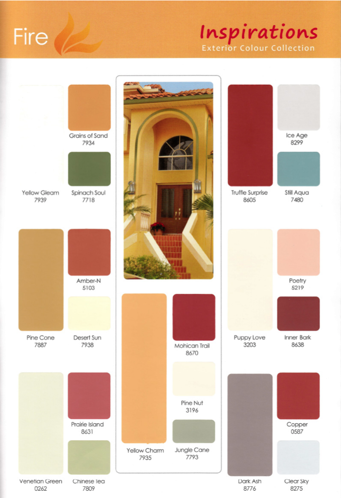 Berger Inspirations Exterior Colour Collection Paint Plus - Berger Paints Exterior House Colors